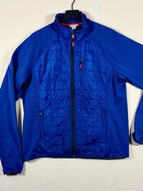 Orvis Men's Blue Quilted Full-Zip Jacket